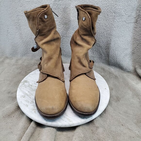 Sam Edelman Shoes Womens Size 9 Ridge Brown Leather Ankle Boots - Picture 5 of 9